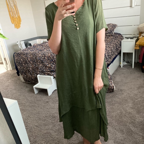 lagenlook maxi dress